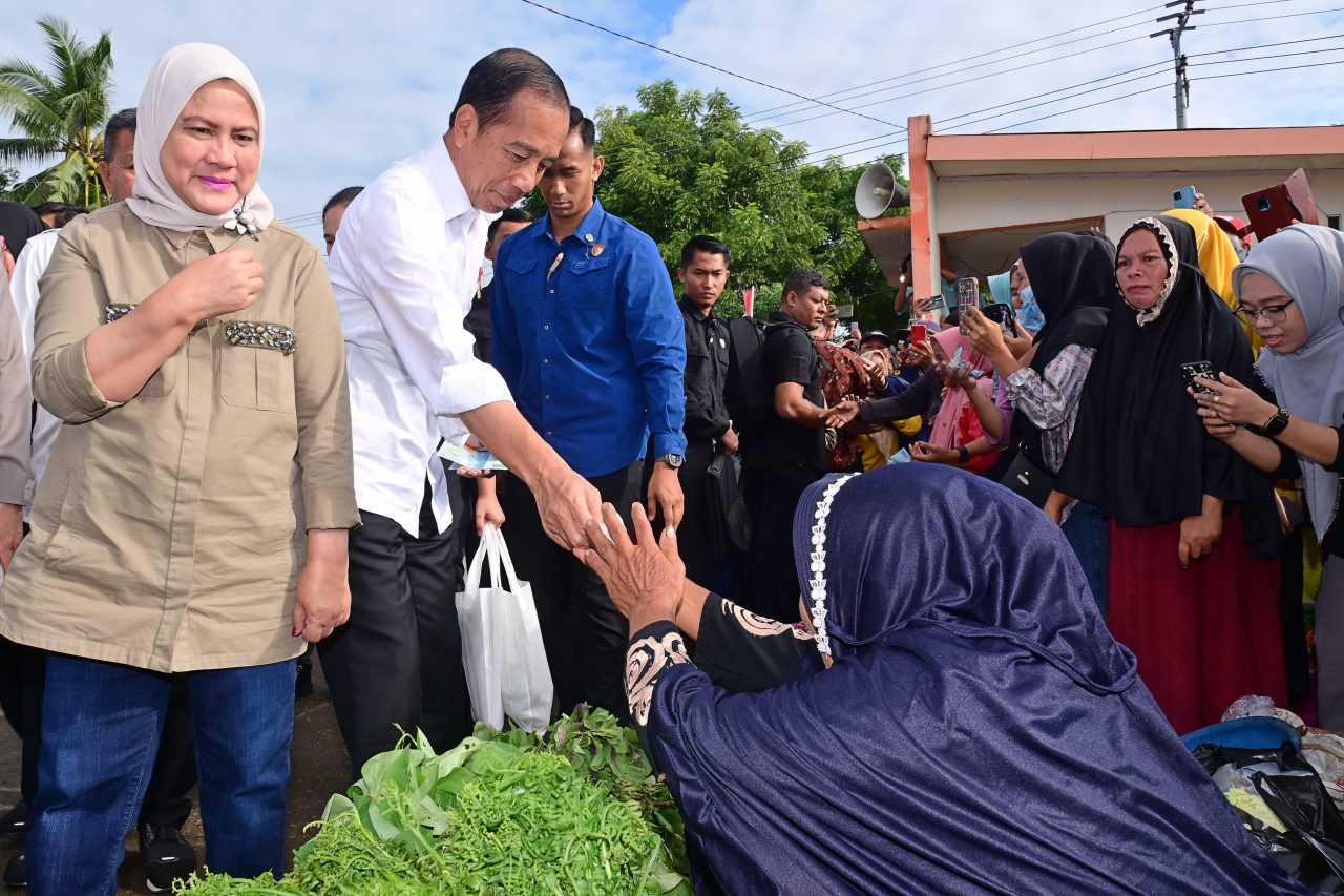 Hari Kedua di Sulsel, Presiden dan Ibu Iriana Kunjungi Pasar Cekkeng Bulukumba